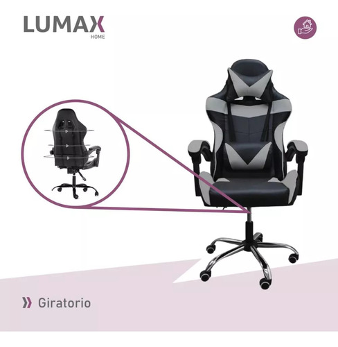 Silla Gamer Lumax Modelo Rom Multiples Colores - Imagen 12