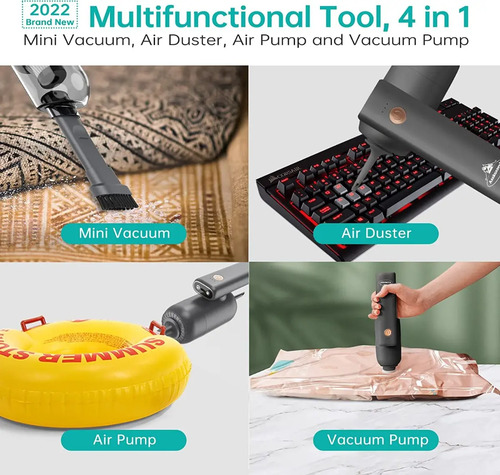 Aspiradora Sopladora Inalambrica A Baterias Moderna Potente - Imagen 2