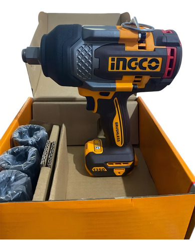Llave De Impacto Inalámbrica Ingco Industrial Ciwli201351 - Imagen 3
