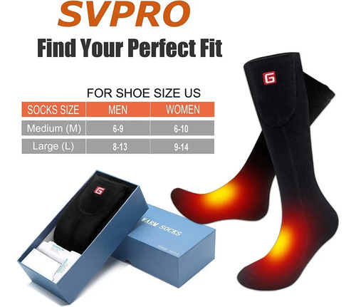 Medias Calcetines Térmicosa Calefactables A Bateria Tgouy - Imagen 7