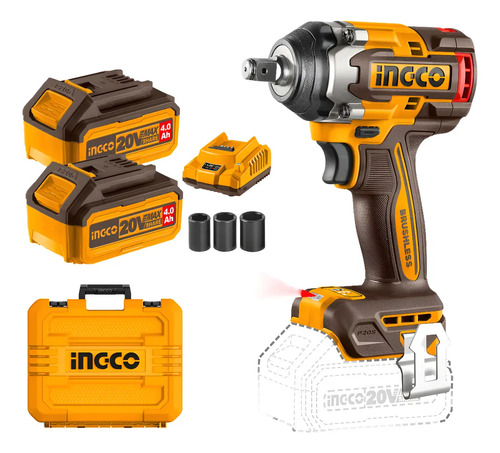 Llave De Impacto 500nm Con 2 Bat Cargador Maletin