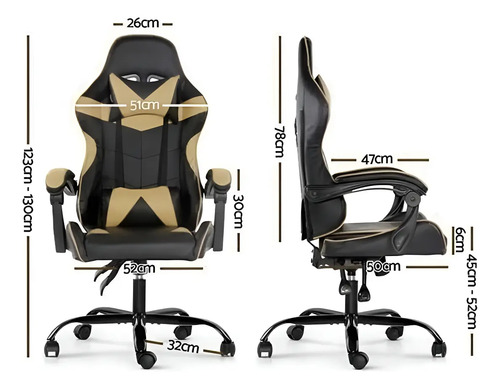 Silla Gamer Lumax Modelo Rom Multiples Colores - Imagen 35