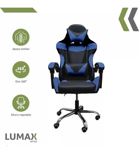 Silla Gamer Lumax Modelo Rom Multiples Colores - Imagen 2