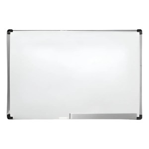 Pizarrón Pizarra Blanca Magnética Marco Metálico 60x90cm
