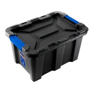 Caja Plastica Baul De Herramientas 40 Lts Wadfow Wtb3340 Color Negro