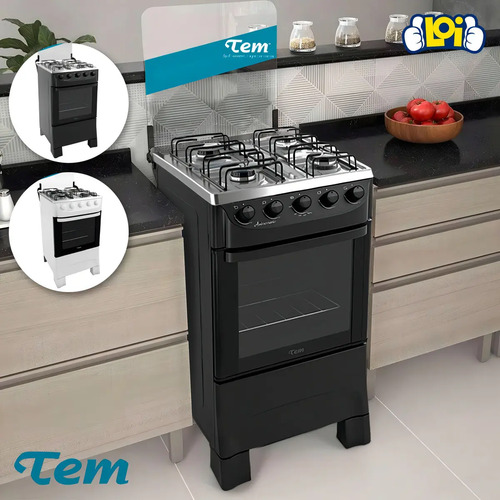 Cocina Tem Aniversario 4h Horno Supergas Tapa De Vidrio Color Blanco - Imagen 9