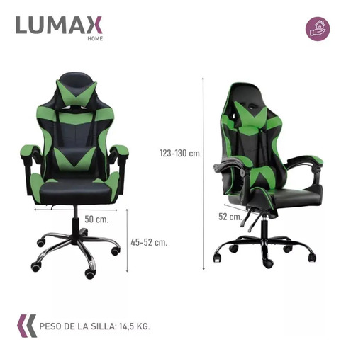Silla Gamer Lumax Modelo Rom Multiples Colores - Imagen 42