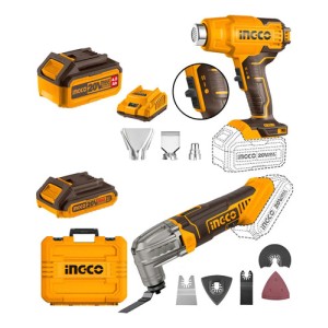 Kit 20v Pistola De Calor + Herramienta Multifuncion Ingco