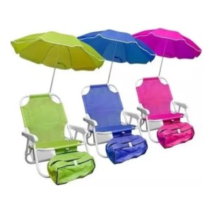 Silla Plegable Infantil Con Sombrilla 32x27x50cm