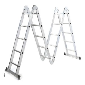 Escalera Multifuncion Aluminio Articulada Plegable 4x5