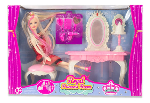 Muñeca Aparador Juguete Con Silla Y 11 Accesorios - Imagen 5