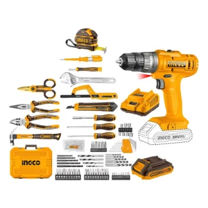 Kit Atornillador Percutor Valija + 165 Acc Ingco Hkthp11651