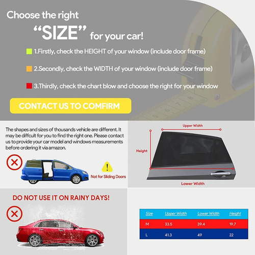 Para Sol Cubre Venta Lateral Para Auto 2 Piezas - Imagen 7