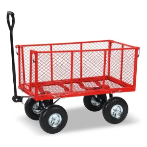 Carro De Carga Malla Metalica 4 Ruedas Soporta 120kg