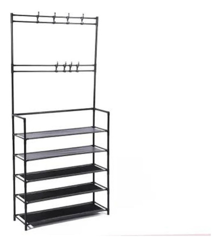 Mueble Perchero Con Zapatera Estantes Ropero Organizador - Imagen 3