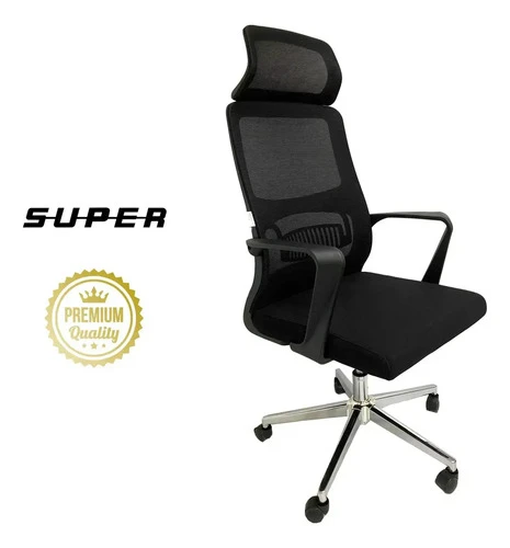 Silla Escritorio Ejecutiva Blanca Y Negra Excelente Calidad - Imagen 5