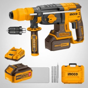 Rotomartillo A Bateria 20v P20s 26mm 4 Funciones C Adaptador