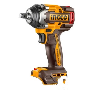 Llave De Impacto Ingco, 500nm, Solo Llave, Sin Bateria Color Amarillo Frecuencia 50hz/60hz