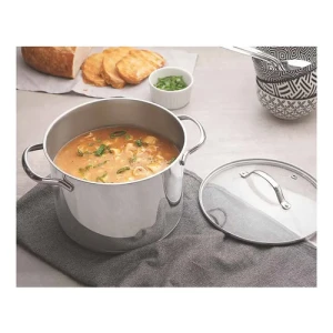 Batería De Cocina C/tapa De Vidrio 3pz. 16/20/24cm