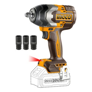 Llave De Impacto 850nm Ingco Color Amarillo Sin Bateria