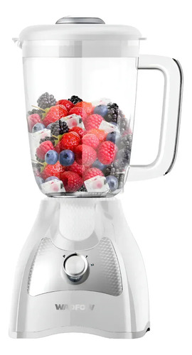 Licuadora 1.5l 650w Jarra De Vidrio 2 Velocidades Wzz4510t Blanco