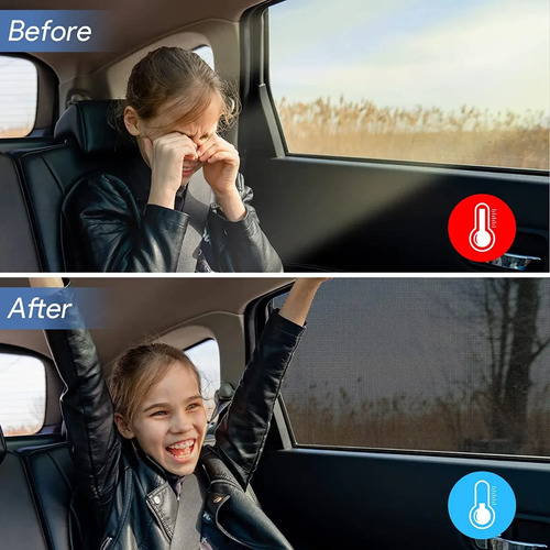 Para Sol Cubre Venta Lateral Para Auto 2 Piezas - Imagen 3