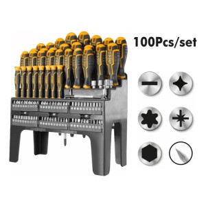 Set X 100 Destornilladores Surtidos Ingco Hksd10028