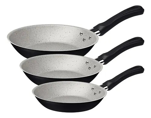 Juego De Sartenes Tramontina Caribe 20297909, Color Negro