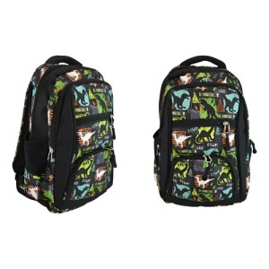 Mochila Escolar 4 Bolsillos Con Diseños Impermeable