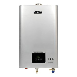 Calefon A Gas 12lts Tiro Forzado Digital Interior Mega