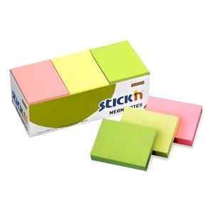 Block Notas Adhesivas Post-it 38 X 51mm Tres Colores X12